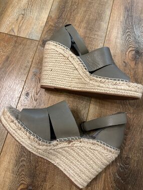 Treasure & Bond Sannibel Wedge Sandal 8.5 gray